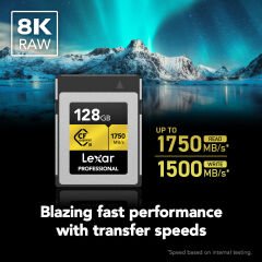 Lexar 256GB Gold 1750MB/s CFexpress Type-B Hafıza Kartı