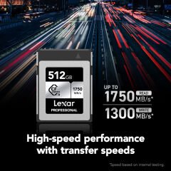 Lexar 512GB Silver 1750MB/s CFexpress Type-B Hafıza Kartı