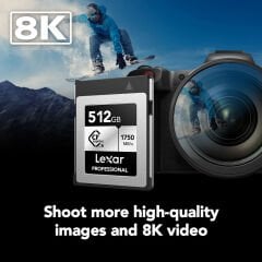 Lexar 512GB Silver 1750MB/s CFexpress Type-B Hafıza Kartı