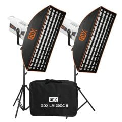 GDX LM-300C II İkili Set Video ve Fotoğraf Sürekli Işık