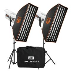 GDX LM-300C II İkili Set Video ve Fotoğraf Sürekli Işık