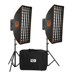 GDX ML-200R II RGB Sürekli Işık Seti 2’li – 200W Profesyonel Video & Fotoğraf Aydınlatma Kiti (Softbox + Tripod + Çanta)