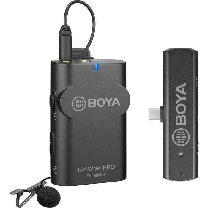 Boya BY-WM4 Pro K5 Type-C USB-C Telefon Kablosuz Yaka Mikrofonu