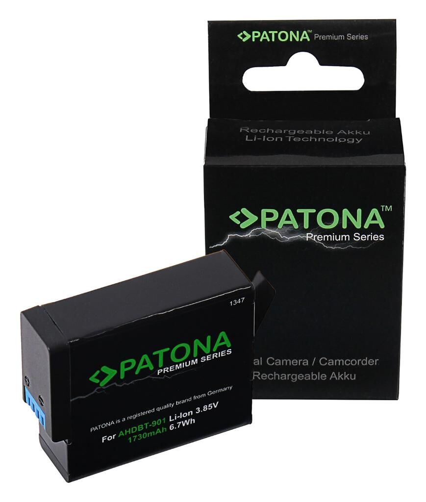 Patona 1347 Premium AHDBT-901 Gopro Hero9, Hero10, Hero11 Batarya