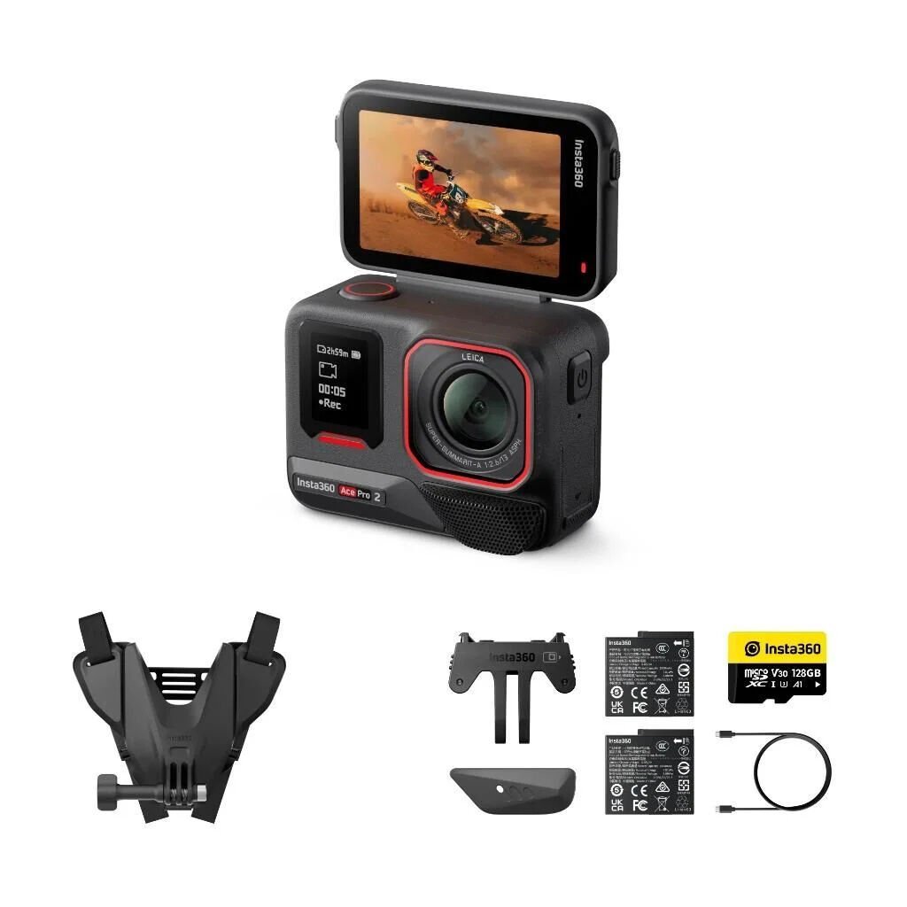 Insta360 Ace Pro 2 Motorcycle Bundle (2 Batarya)