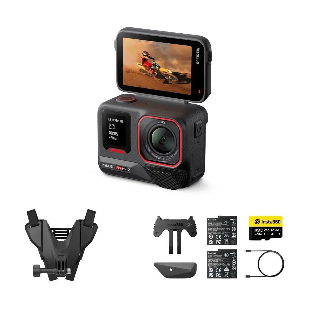 Insta360 Ace Pro 2 Motorcycle Bundle (2 Batarya)