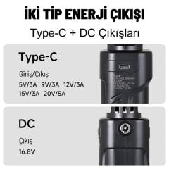 GDX CF-135 II RGB Telefon Vlog Seti + El Tipi Powerbank Tripod Batarya