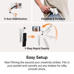 Insta360 Flow 2 Pro Gimbal Creator Bundle (Stone Gray)