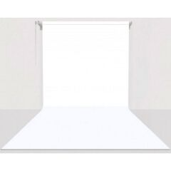 Gdx Sonsuz Beyaz Fon Perde (Kumaş) 2.70x5.80 Metre, Boru, Makara, Zincir