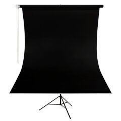 GDX Kumaş - Seyyar Vesikalık Siyah Renk Fon Perde 190x400 cm