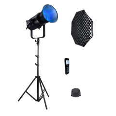 GDX Exc-180RGB-II Rgb Led Video Işığı Full Set (Gridli 120cm Octagon + 260 cm Kalın Işık Ayağı)