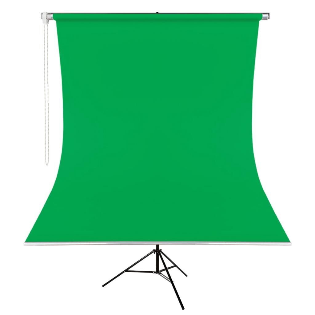 GDX Kumaş - Seyyar Vesikalık Yeşil Renk Fon Perde 190x400 cm