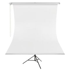 GDX Kumaş - Seyyar Vesikalık Beyaz Renk Fon Perde 190x400 cm