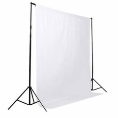 GDX Seyyar Beyaz Fon Perde (Katlanabilir Kumaş) 3x3 Metre
