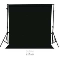 Gdx Seyyar Siyah Fon Perde (Katlanabilir Kumaş) 3x3 Metre