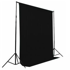 Gdx Seyyar Siyah Fon Perde (Katlanabilir Kumaş) 3x3 Metre