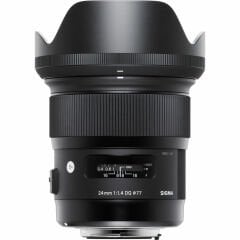 Sigma 24mm f/1.4 DG HSM (Art Serisi) Lens - (Nikon) - Sigma Hatıra Bezi Hediyeli