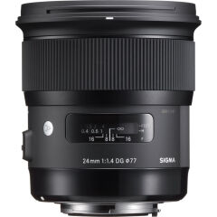 Sigma 24mm f/1.4 DG HSM (Art Serisi) Lens - (Nikon) - Sigma Hatıra Bezi Hediyeli