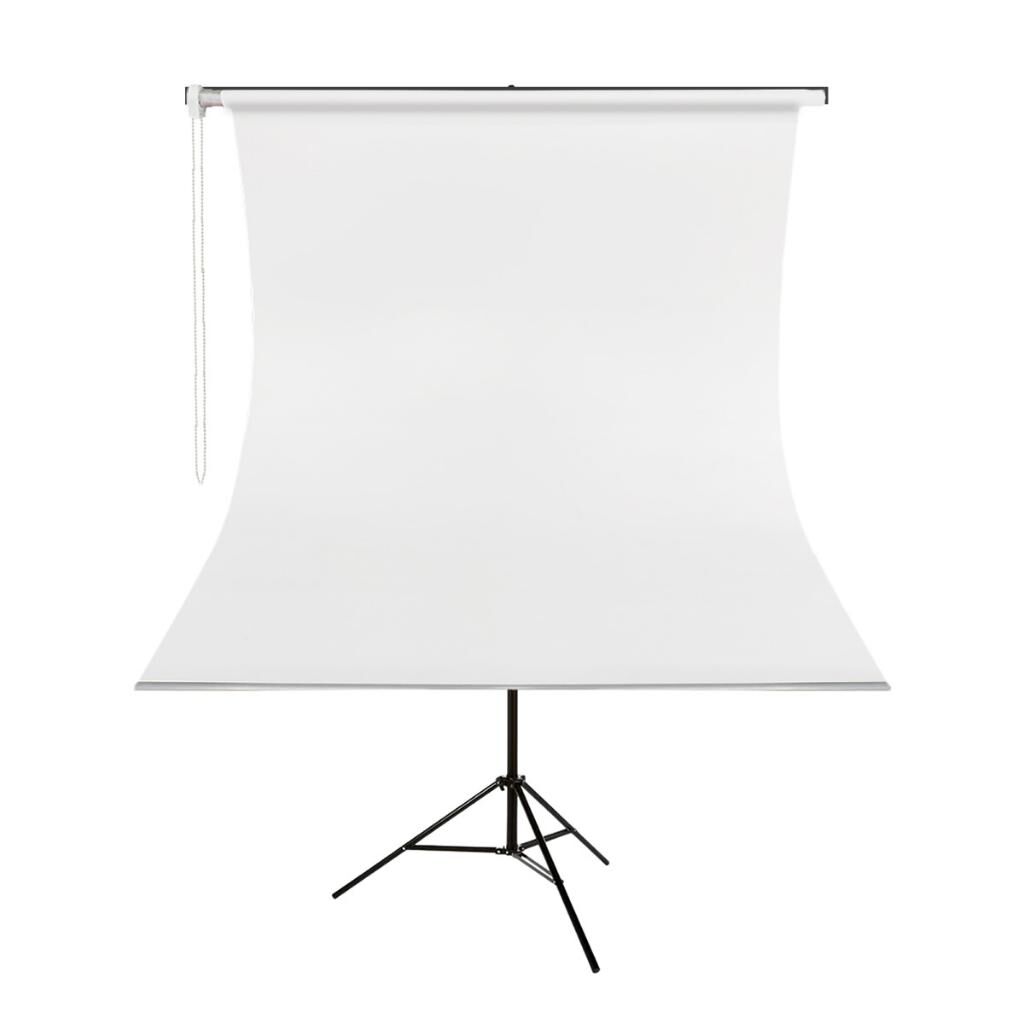 GDX Kumaş - Seyyar Vesikalık Beyaz Renk Fon Perde 135x200 cm