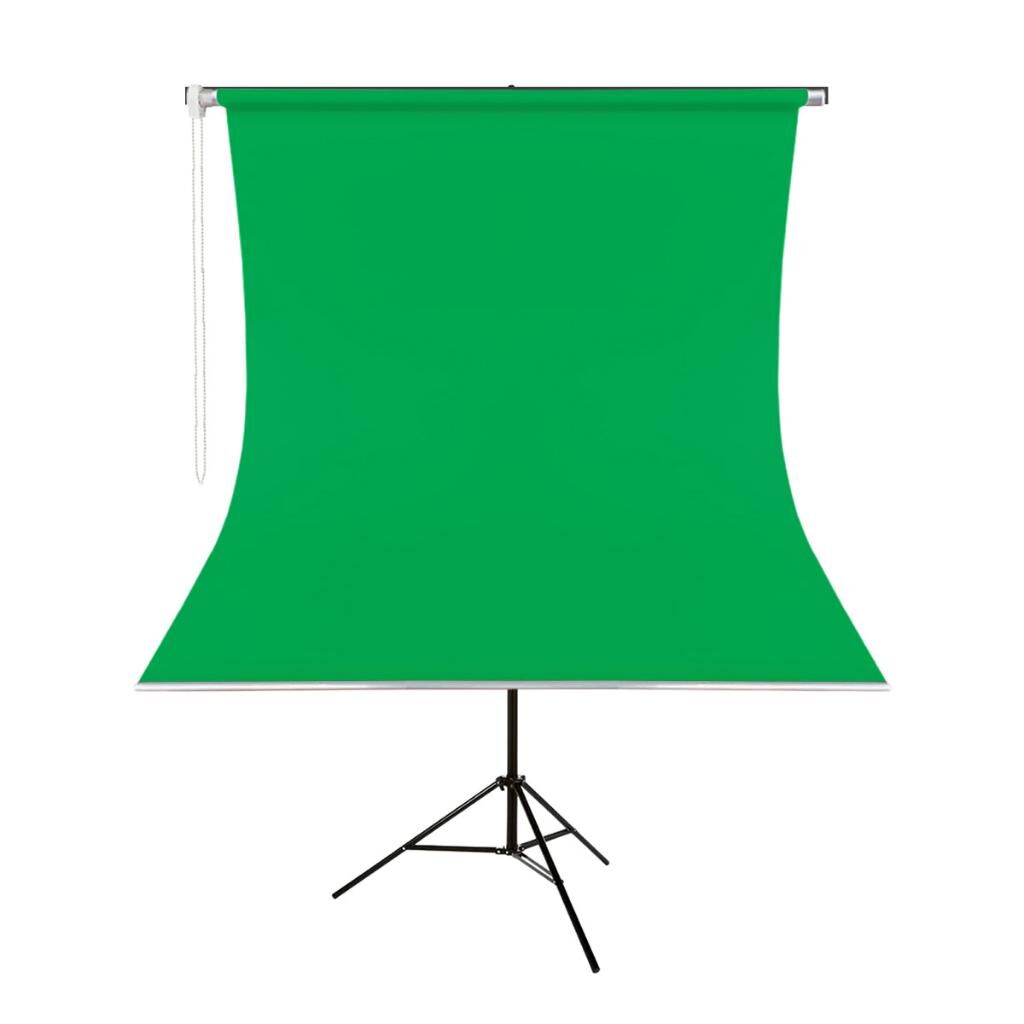 GDX Kumaş - Seyyar Vesikalık Yeşil Renk Fon Perde 135x200 cm