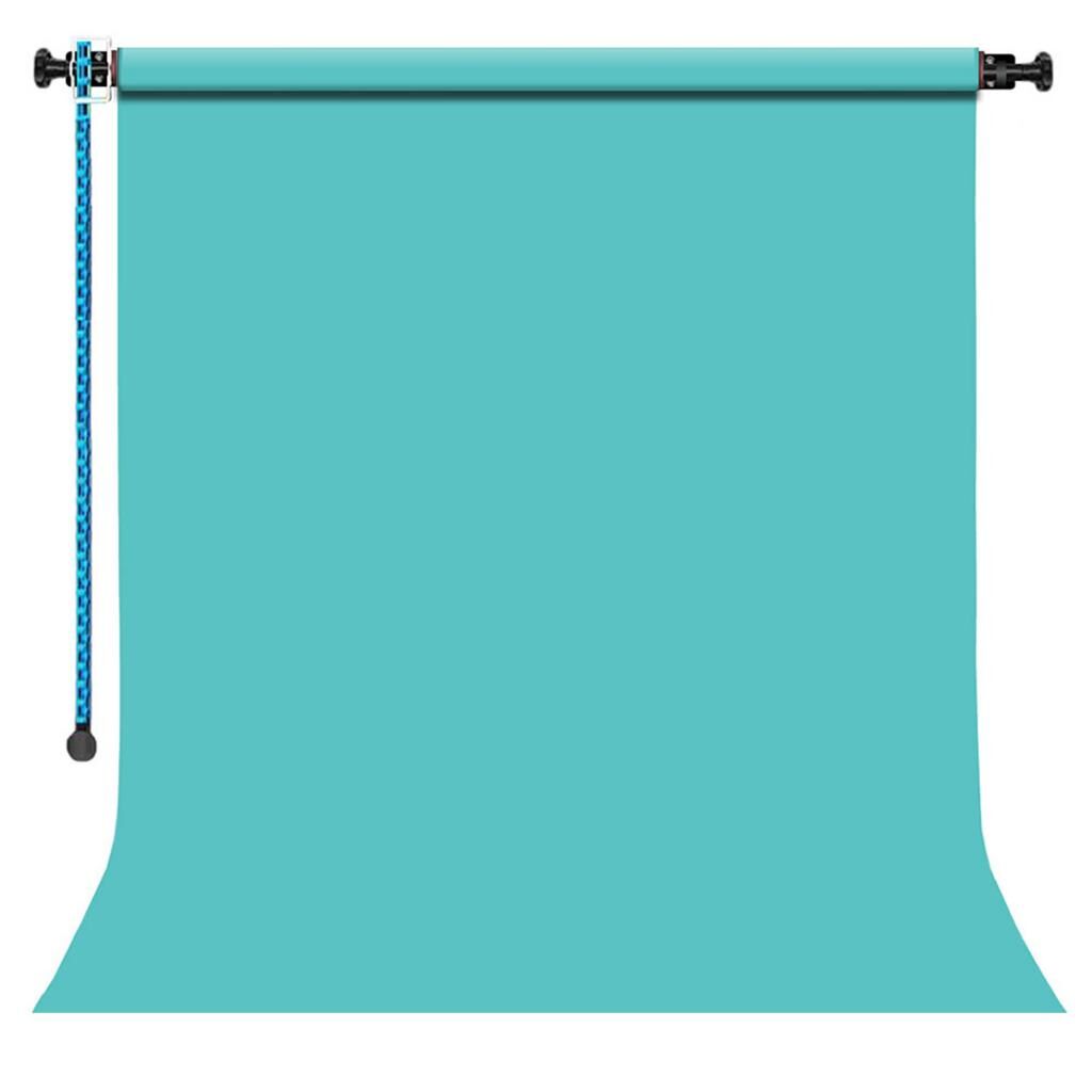 GDX Sabit (Tavan & Duvar) Kağıt Sonsuz Stüdyo Fon Perde (Baby Blue) 2.70x11 Metre