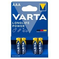 Varta AAA Longlife Power 4'lü Alkalin Kalem Pil (SKT: 12-2031)