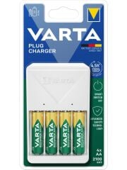 Varta 57657 Plug Charger Şarj Cihazı + 2100mAh Şarjlı Pil