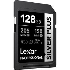 Lexar 128GB Silver Plus 205MB/s SDXC Hafıza Kartı