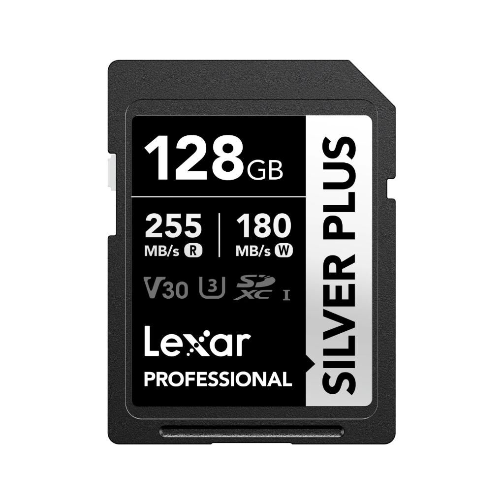 Lexar 128GB Silver Plus 255MB/s SDXC Kart