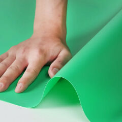 GDX Stüdyo Fon Perde, PVC Arka Plan, Silinebilir, Kırışmaz (Green / Yeşil) 120x200 Cm