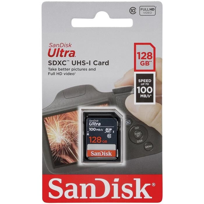 Sandisk Ultra 128GB SDXC 100MB/s Hafıza Kartı