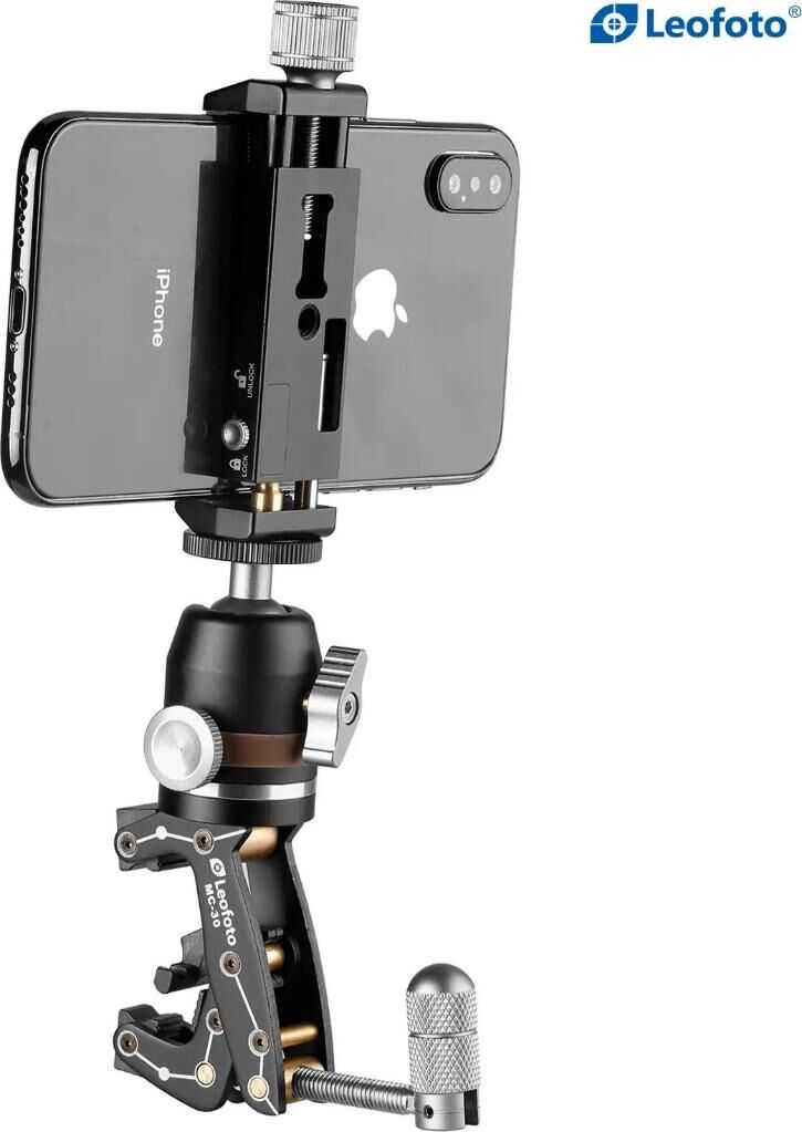 Leofoto MC-30 + MBH-19 + PC-90II Clamp Kamera ve Telefon Kiti