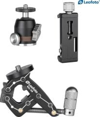 Leofoto MC-30 + MBH-19 + PC-90II Clamp Kamera ve Telefon Kiti