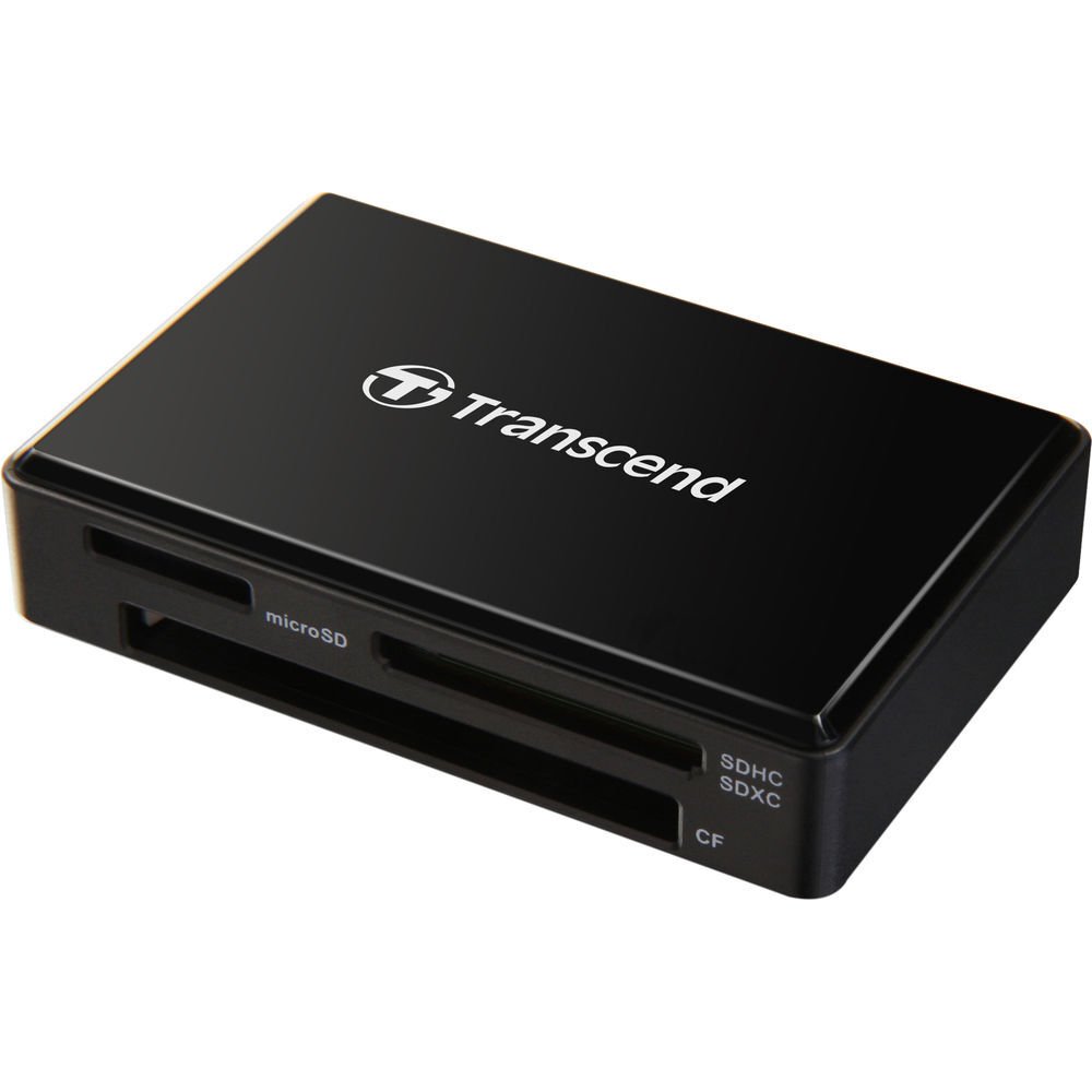 Transcend RDF8 USB 3.1 Gen1 SD/MicroSD/CF Kart Okuyucu (Siyah)