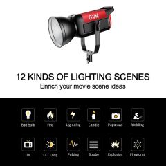 GVM PRO-SD300B 300W Bi-Color LED Video Işığı Lantern Softbox Seti
