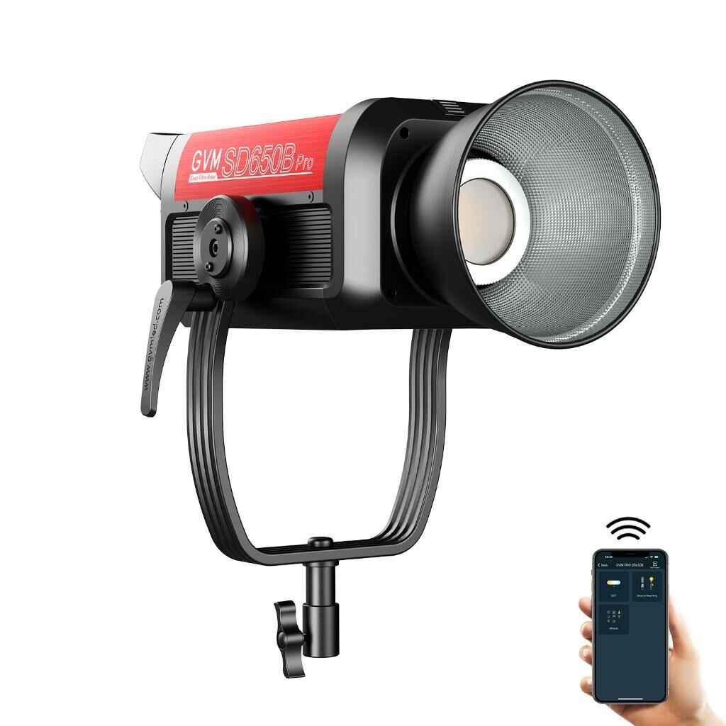 GVM PRO-SD650B 650W Bi-Color LED Video Işığı Softbox Seti (V-mount & Mesh Bluetooth)