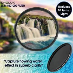 Emolux 82mm ND1000 Neutral Density Filtre (10 Stop)