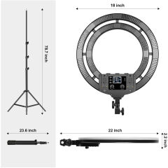 GVM Ring-18 50W Güçlü Bi-Color ve RGB Ring Light Kiti (18'')