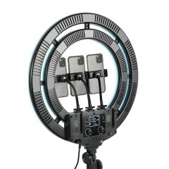 GVM Ring-18 50W Güçlü Bi-Color ve RGB Ring Light Kiti (18'')