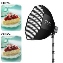 GVM SD80D Bi-Color LED Video Işığı Softbox Set
