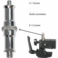 GVM Super Clamp with Reversible 1/4''-20 to 3/8''-16 Stud