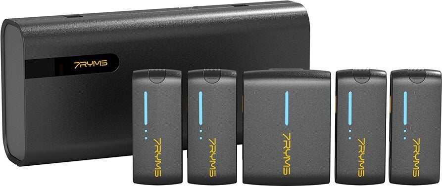 7Ryms iRay DW40 Dört Konuşmacılı Mini Kablosuz Mikrofonu Siyah
