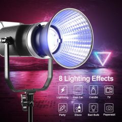 GVM SD200R RGB ve Bi-Color LED Video Işığı Softbox Set
