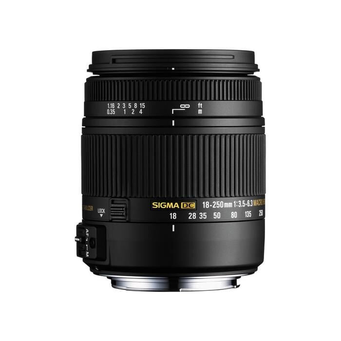 Sigma 18-250mm f/3.5-6.3 DC OS HSM Macro Zoom Lens (Nikon) - Sigma Hatıra Bezi Hediyeli