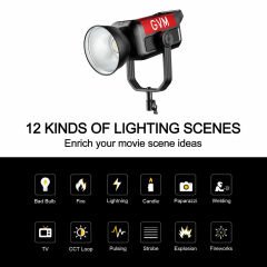 GVM PRO-SD500B 500W Bi-Color LED Video Işığı (V-Mount & Mesh Bluetooth)