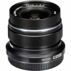 Olympus M.Zuiko Digital ED 12mm f/2 Lens (Siyah)