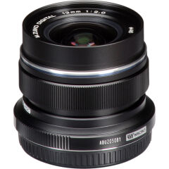 Olympus M.Zuiko Digital ED 12mm f/2 Lens (Siyah)