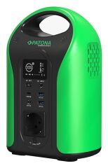 Patona 9990 Premium Taşınabilir Güç İstasyonu Outdoor 300 - 300W/220V USB5V/3A QC3.0 DC12V/5A (Patona 2640 Premium GAN PD65W Adaptör Hediye)