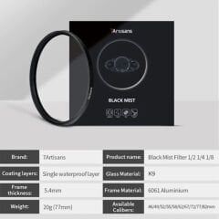 7Artisans 52mm 1/8 Black Mist Filter