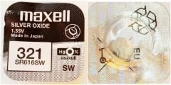 Maxell 321 SR616SW 1.55V Silver Oxide Saat Pili
